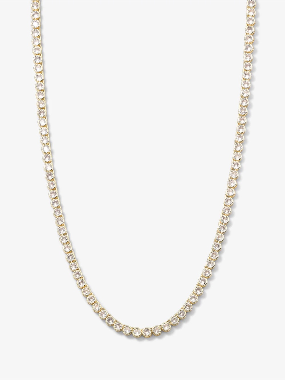 Melinda Maria Gold Diamondette Tennis Necklace- 3mm